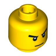 Lego hlava, žlutá (4611429, 4613391, 6032645)